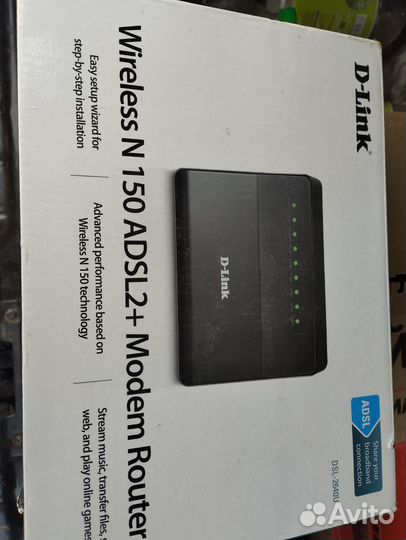 Модем роутер Wireless N150adsl2 D-Link DSL-2640U