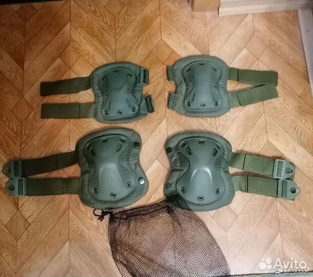 Наколенники, перчатки тактические 3XL. Олива Новые