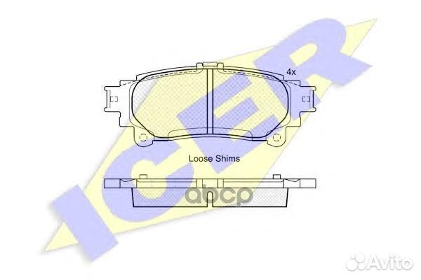 181983 колодки дисковые задние Lexus RX 350 09