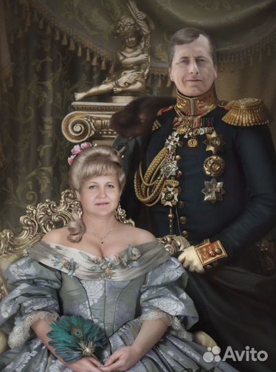 Портрет по фото на холсте Краснодар