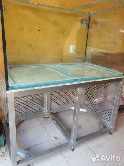 Аквариум 550 литров с подставкой для рыб, крабов