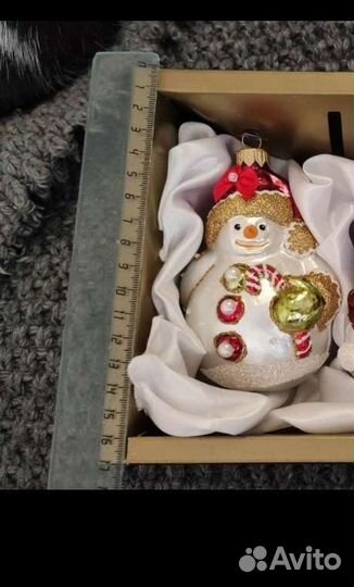 Снеговик1, елочные игрушки irena