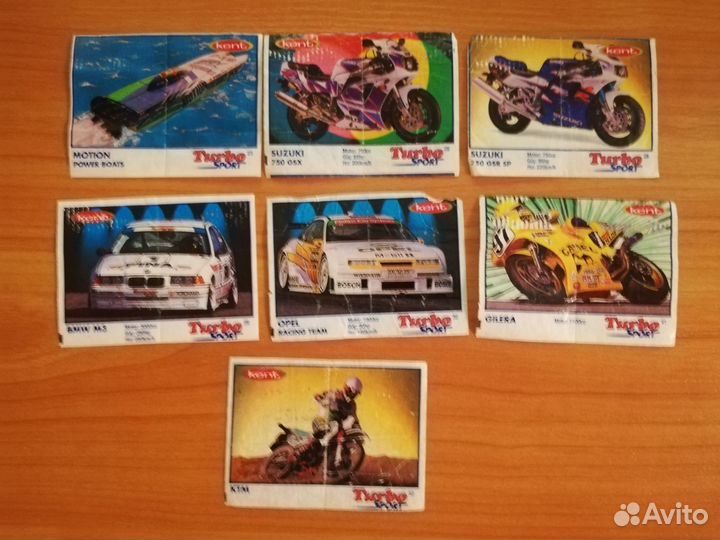 Вкладыши от жвачек