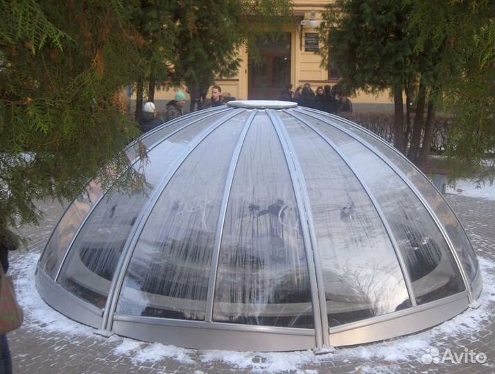 Зенитные фонари стеклянные