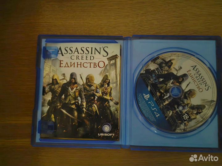 Диски на ps4 assassin's creed unity