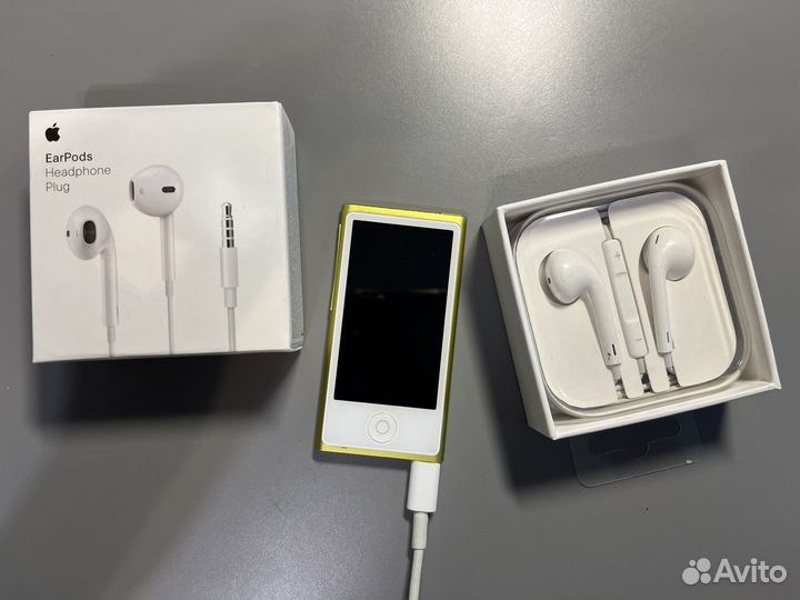 iPod nano и наушники apple earpods 3,5 мм