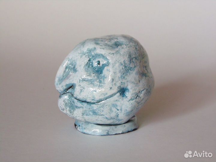 Игрушка, статуэтка голова из папье-маше