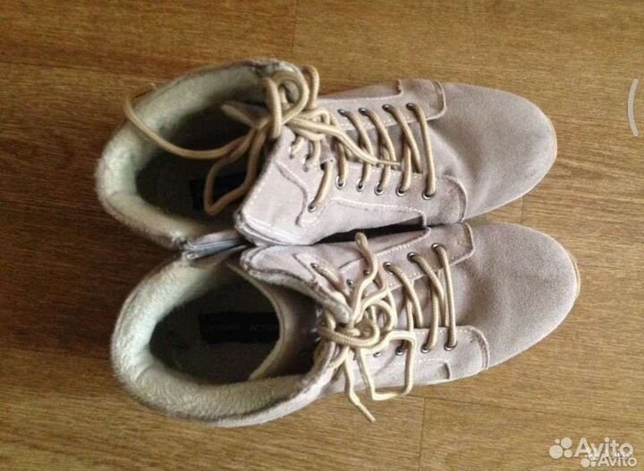 Ботинки замша