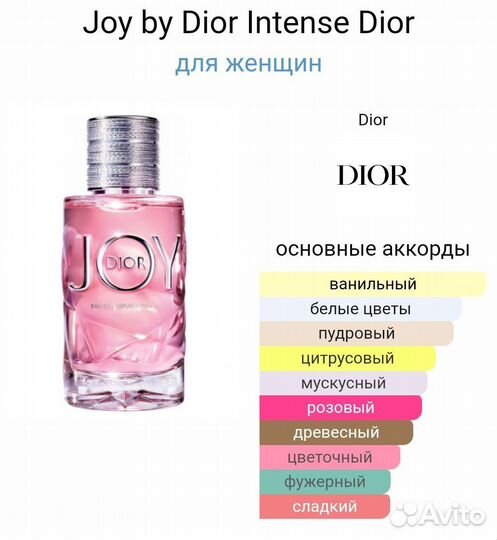 Dior joy by dior intense женский парфюм