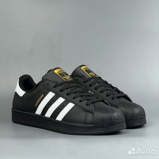 Adidas Суперстар Черные