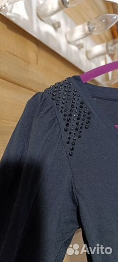 Фуфайка Maison scotch с камнями и фонарик рукав