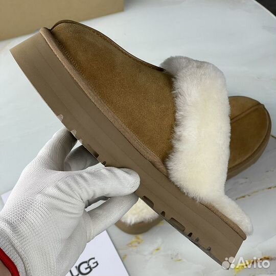 Ugg Slippers Scuffette Platform Chestnut тапки