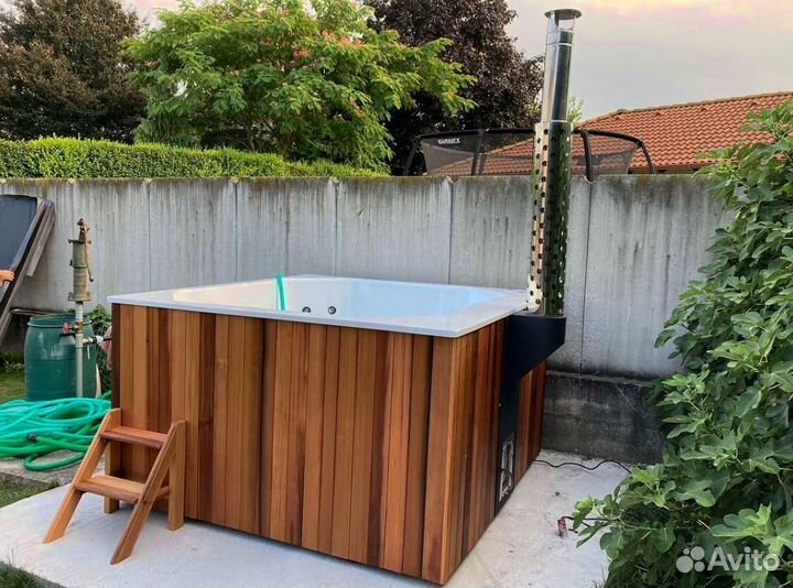 Композитная купель уличная с подогревом
