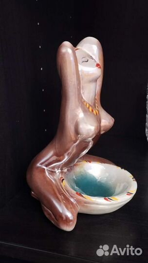 Статуэтка пепельница негритянка СССР