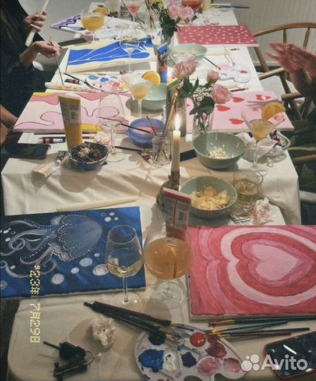 Мастер классы, праздники/арт вечера по живописи