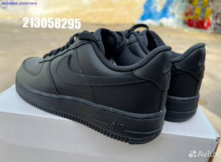 Кроссовки nike air force 1 black оригинал