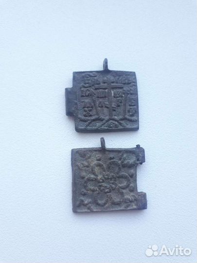 Солдатский складень крест икона