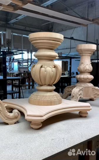 Подстолье из дерева ножки для стола опора стола