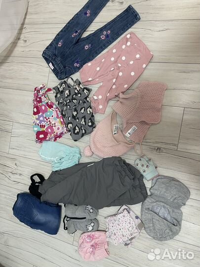 Вещи пакетом для девочки 80 - 86