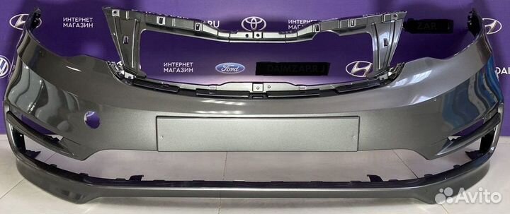 Бампер передний KiA RiO 2015-2016 серый