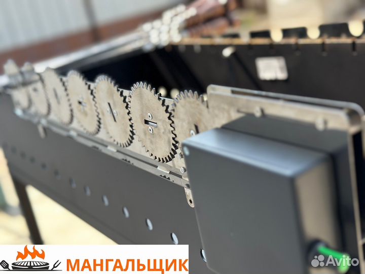 Устройство для вращения шампуров на 6 штук