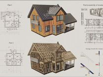 Деревянный каркас / проектирование каркасных домов