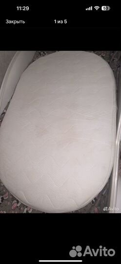 Матрас детский овальный