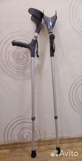 Костыли под локоть, высота регулируется