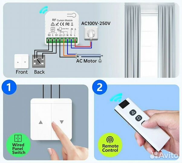 Блок с пультом дистанционного управления