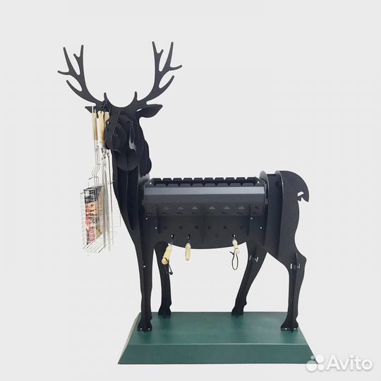 Мангал стационарный Firewood Олень 42.5x90x100.5см