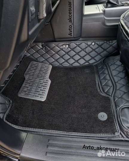 3D Коврики Toyota Land Cruiser Prado 150 - Черные