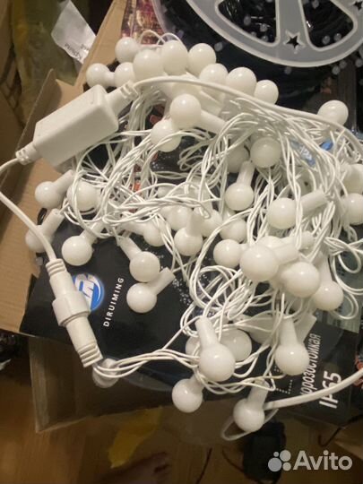 Уличная гирлянда шарики 10м