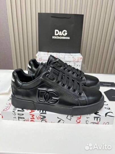 Кеды мужские кожаные Dolce Gabbana D&G 39-45