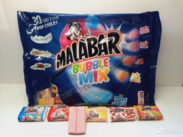 Жевательная резинка Malabar Bubble Mix