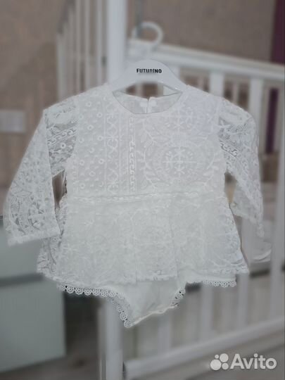 Боди праздничное на девочку 80 размер