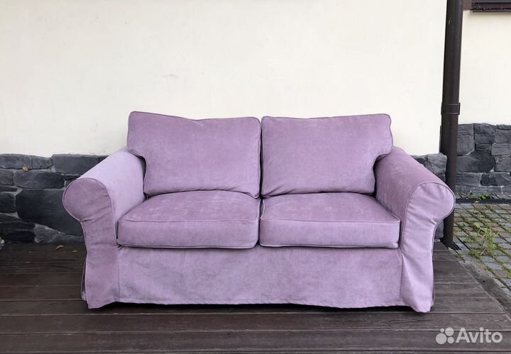 Чехол для 2-местного дивана-кровати экторп икеа