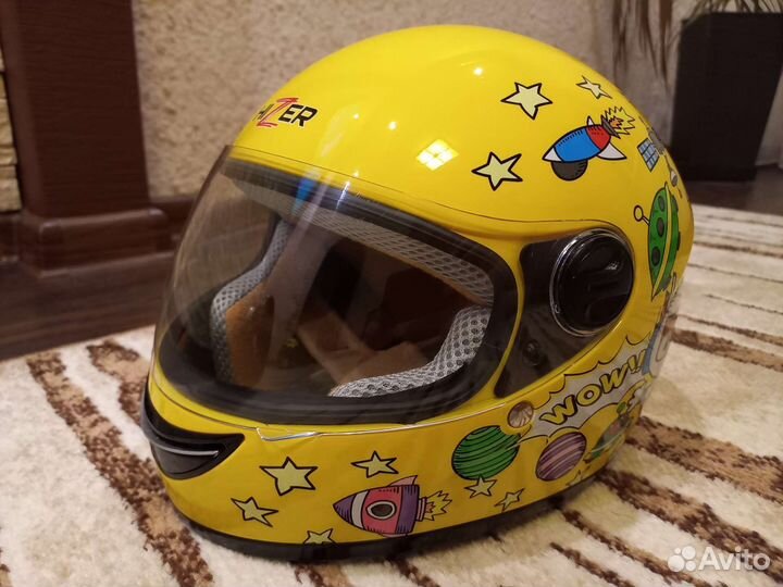 Детский мото шлем