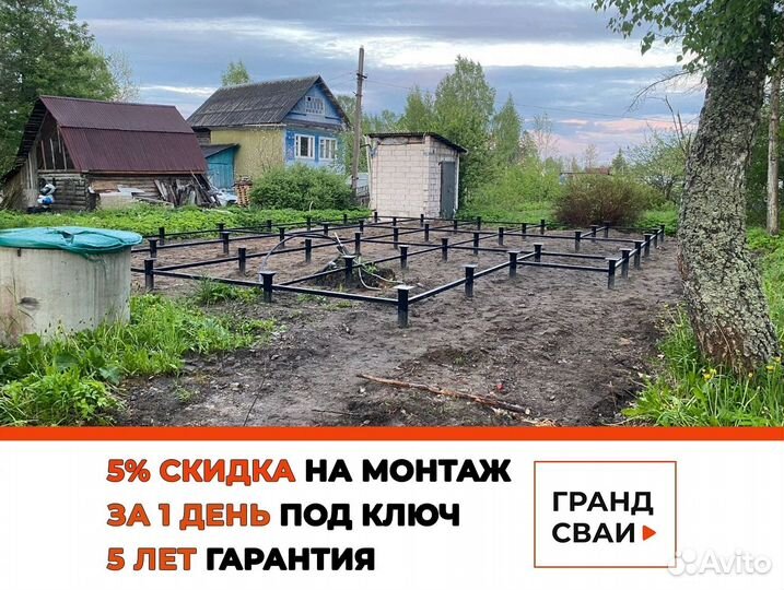 Винтовые сваи для забора