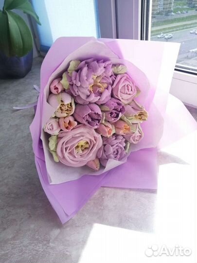 Съедобные, зефирные букеты