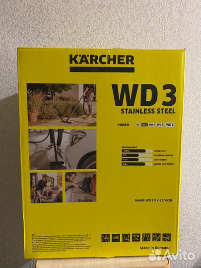 Пылесос Karcher WD 3 S V 17/4/20