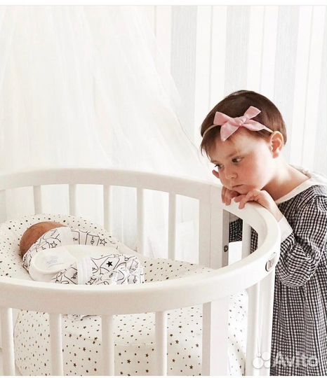 Детская кровать трансформер круглая