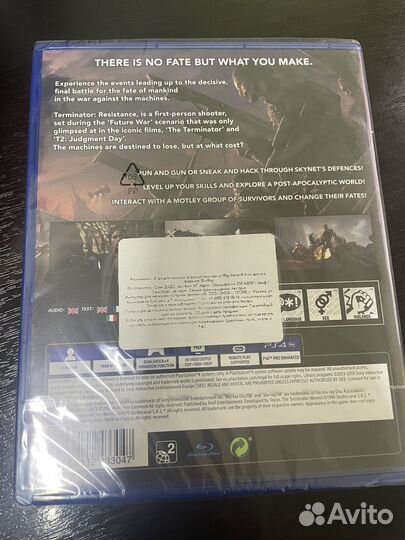 Игра ps4 ps5 terminator resistance