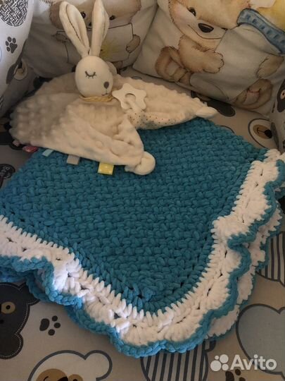 Плед детский плюшевый