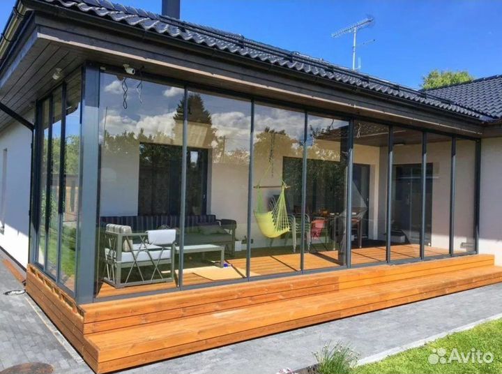 Алюминиевые окна и двери раздвижные