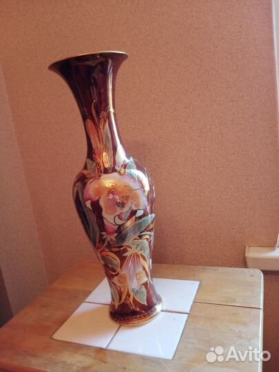 Высокие вазы.Кисловодский фарфор.Ручная работа