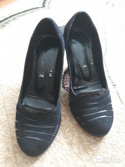 Туфли натуральные замшевые новые 37 разм