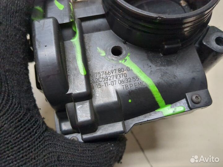 Заслонка дроссельная Peugeot 207, 2008