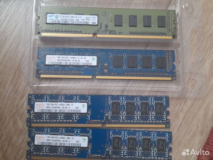 Оперативная память DDR3, DDR2, DDR