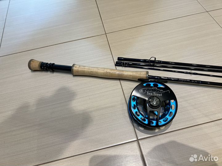 Удилище нахлыстовое с катушкой A.Jensen