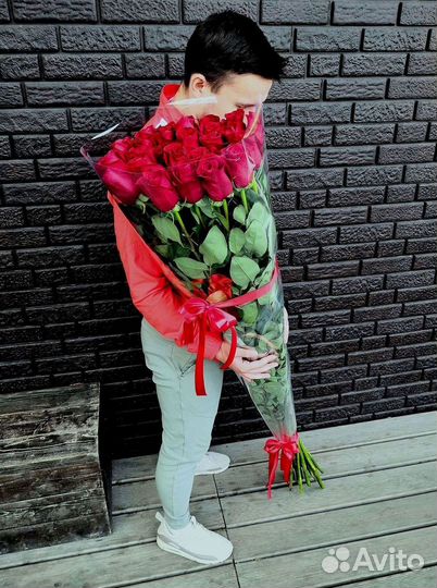 101 роза цветы букеты доставка 25 51 101 роза